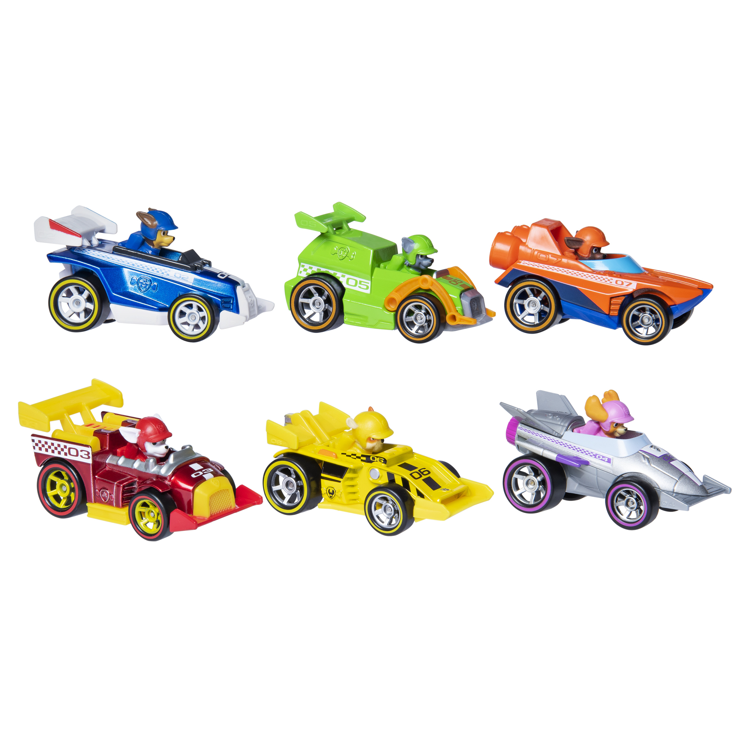PAW Patrol, True Metal Ready Race Rescue Gift Pack of 6 Race Car Collectible Die-Cast Vehicles, 1:55 Scale - image 4 of 5