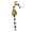 WHITE, variant on Morawski 6.25In Christmas Tree Candycane, Glass, Ornament 10488.19026 White