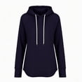 thumbnail image 4 of POTETI Womens Hoodies Pullover Casual Long Sleeve Hooded Sweatshirts Solid Color Drawstrings Tops, 4 of 6