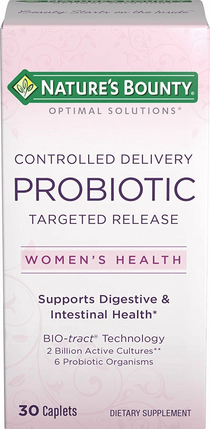 Nature's Bounty Optimal Solutions Probiotic Caplets, 30 Ct, 2-Pack