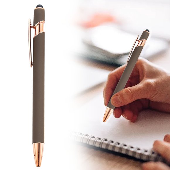 Under $1, Click Pen, Personalized Aluminum Retractable Pen with Velvet Case, Engravable for Office & Gifts, 10Ml Ink, Ballpoint Pen, Multi-Color by Goohae