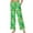 Leprechaun Hat Coin Beer Rainbow Print Green, variant on SCRAWLGOD Floral Print Blue White Women Flowy Pants Drawstring High Waist Wide Leg Palazzo Pants Loose Fit Lightweight Trendy Lounge Trousers with Pockets, S