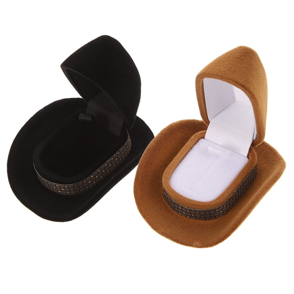 OUNONA Set of 2 Hat Display Holders Plastic Assorted Colors Hat Box Organizer