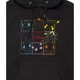 thumbnail image 3 of Pokémon - Pikachu And Friends Pokeball Grid - Men's Pullover Fleece Hoodie, 3 of 5
