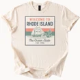 thumbnail image 1 of ALVORD Rhode Island Ocean State Shirt Nautical Ship Anchor Graphic Tee Est 1790 S-5XL, 1 of 3