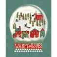 thumbnail image 3 of York, Leah 15x18 Black Modern Framed Museum Art Print Titled - Winter Village II, 3 of 5