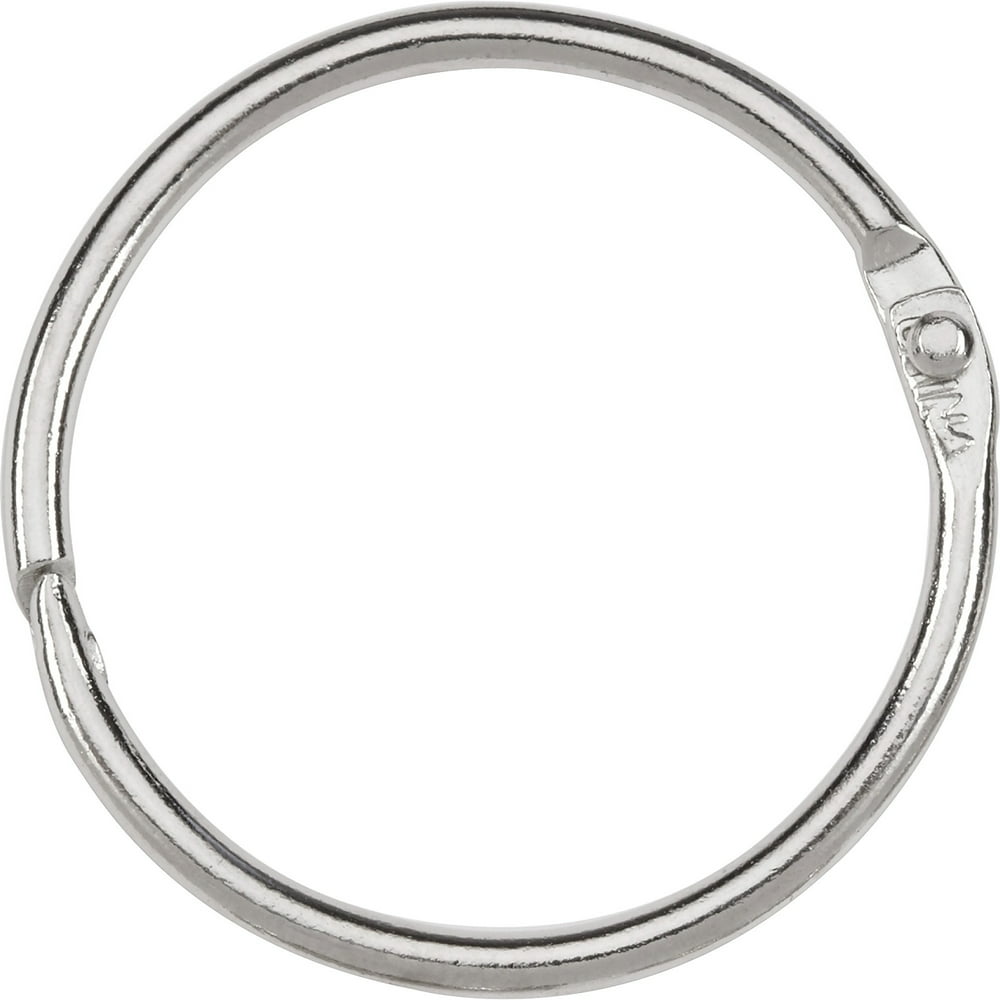 ACCO Loose Leaf Rings, 1 1/2" Capacity, NickelPlated Steel, Silver