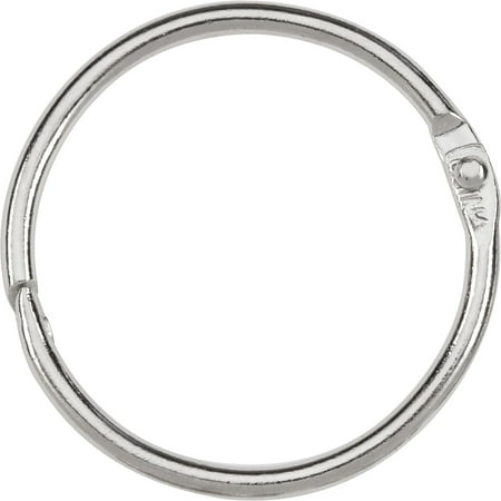 ACCO Loose Leaf Rings, 1 1/2" Capacity, Nickel-Plated Steel, Silver, 100 Count (A7072204)