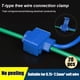 thumbnail image 5 of Sidaley Conector de Cable de 10 uds/20 piezas, bloqueo de AWG22-10 a presión sin romper el Cable, terminales eléctricos de empalme rápido de crimpado Electrónica miscelánea Azul 20 piezas, 5 of 6