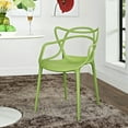 thumbnail image 4 of Modern Contemporary Dining Armchair, Green Plastic, 4 of 4