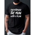 thumbnail image 1 of Christopher Plan Casual Short Sleeve Print Tee Shirt - Tees for Men for Summer, 1 of 4