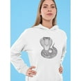 thumbnail image 2 of Ethnic Cobra Design Hoodie Women -Image by Shutterstock, Female XX-Large, 2 of 4
