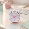 thumbnail image 2 of Unique Bargains Gradients Alarm Clock with Dual Bells Pink 4.6"L x 2.2"W x 6.3"H, 2 of 5