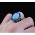 thumbnail image 3 of Roarsilver 925 Sterling Silver Ring with Enchanting Turquoise Stone – Elegance and Beauty Combined | 10, 3 of 4