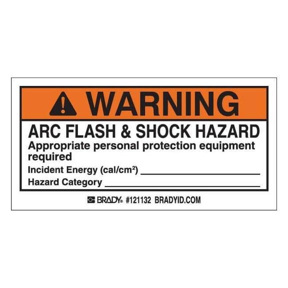 Brady Permanent Adhesive Label,2 inx4 in,PK100 121132