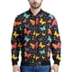 thumbnail image 4 of Chaqueta con estampado 3D de mariposa e insectos de dibujos animados, ropa para hombre, sudadera holgada, chaqueta estilo aviador informal con cremallera, abrigo de calle, 4 of 5