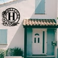 thumbnail image 1 of Wrought Metal Lettering Art for Patio Front Door and Wall Window Hanging Decorative Craft Piece, 1 of 4