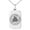 Silver, variant on Stainless Steel Norse Valknut Knot Viking Engraved Small Rectangle Dog Tag Charm Pendant Necklace
