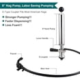 thumbnail image 4 of 8" Keg Tap Keg Pump D-System Beer Taps for Kegs US Keg Pump for Beer Keg Tap Kit Beer Keg Tap Beer Tap Keg Pump Tap Keg Taps for Beer Pump Keg Hand Pump Keg Tap for Beer Keg Tapper Party Tap, 4 of 8