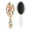 Peach Prin, variant on Ocean Wave Anti-Frizz Hair Brush - Ergonomic Paddle Brush with Smoothing Bristles, Nautical Design Detangler for Long Hair, Ideal for Travel & Daily Use