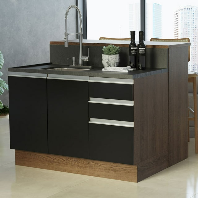 Isla de Cocina con Encimera y Mostrador Madesa Glamy 120 MN