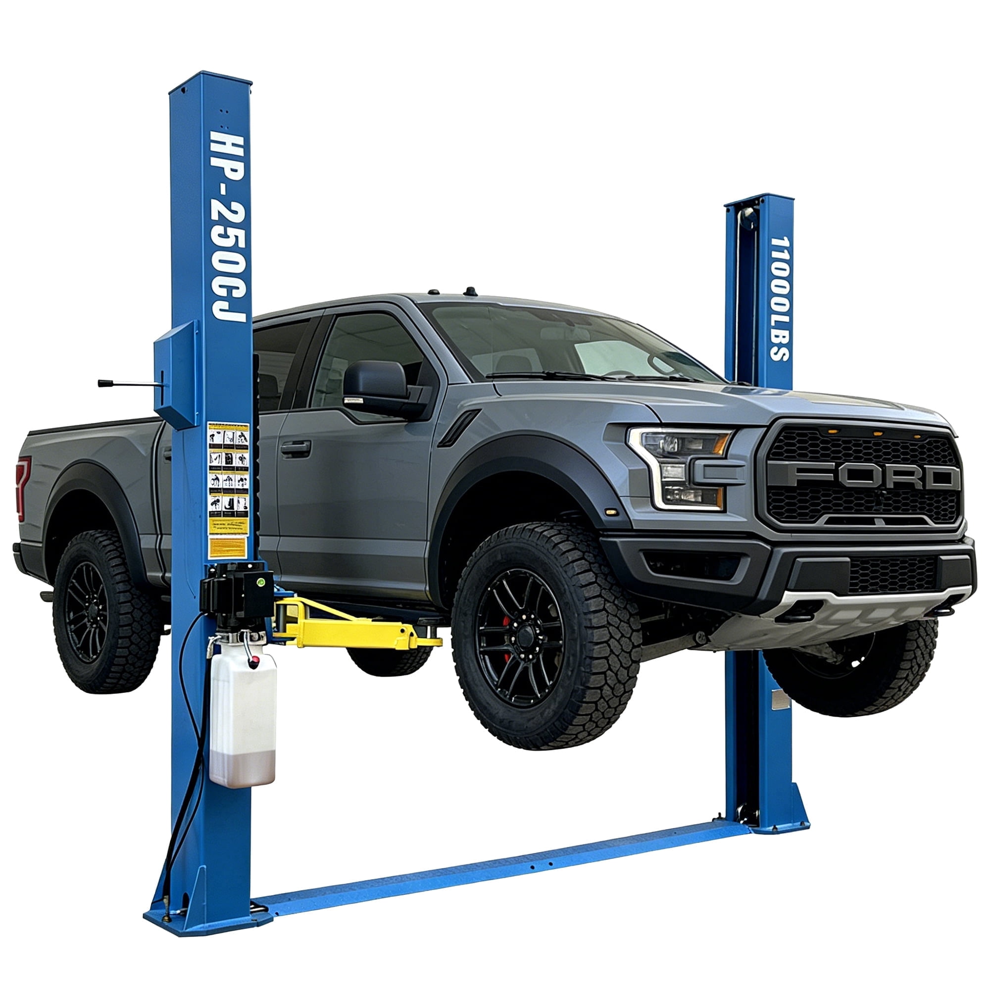 HPDMC 11,000 lb Two Post Car Lift, 110V Clear Floor Auto Lift with Single-Side Lock Release, 73" Max Lift Height, Heavy Duty Hydraulic Vehicle Hoist for Garage, Auto Repair & Shop Use