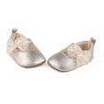 thumbnail image 6 of hengsof Infant Girls Soft Sole First Walking Shoes with Adorable Bow, Breathable Non Slip Crib Shoes for Babies 0-12 Months, Spring Fall Baby Girl Princess Shoes, 6 of 8