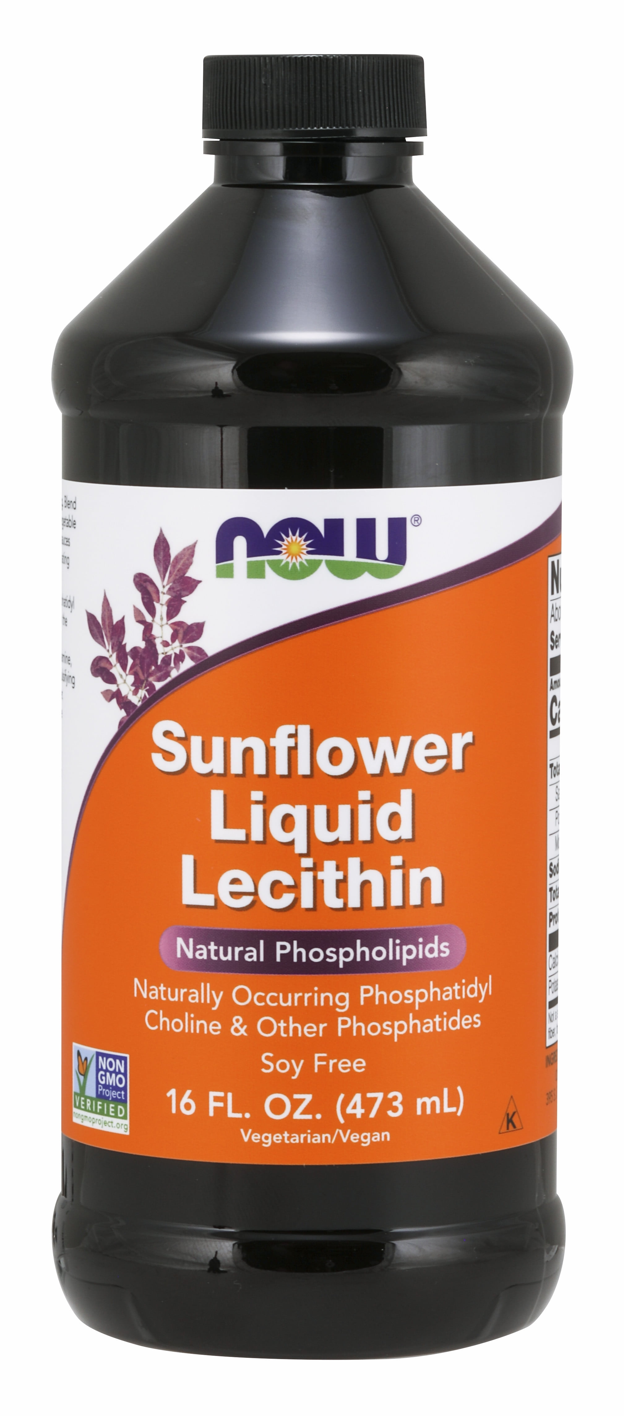 NOW Supplements, Sunflower Lecithin with naturally occurring