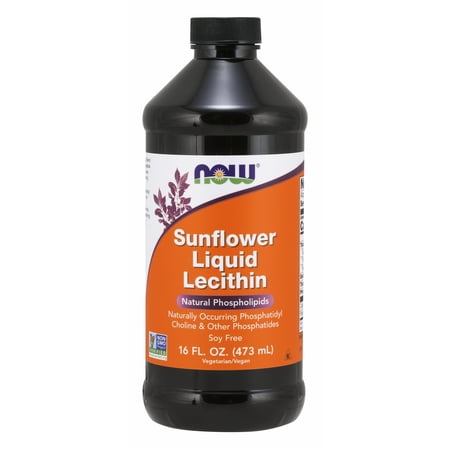 NOW Supplements, Sunflower Lecithin with naturally occurring Phosphatidyl Choline and Other Phosphatides, Liquid