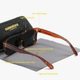 thumbnail image 3 of NOMORAYS Unisex Fashion Trendy Full-frame Sunglasses Outdoor Casual Polarized Sunglasses UV400, 3 of 5