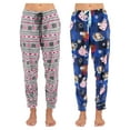 thumbnail image 2 of Disney 2 Pack Womens Pajama Sleepwear Pants Female, Cocoa/Flake, Size: 2X, Prestigez, 2 of 6