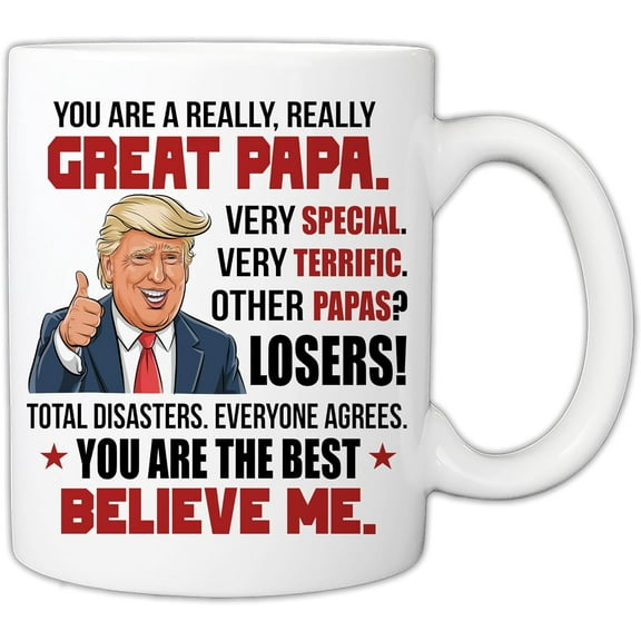 Papa Gifts from Granddaughter, Grandson - Fathers Day Mug - You Are A Really Great Papa 11oz Mug - Funny Grandfather Gift for New Papa, Future Grandparent for Birthday, Christmas - Gift Ideas for Him