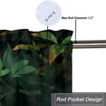 thumbnail image 5 of Tiger Kitchen Curtain Valances Wild Animal Tropical Rainforest Jungle Scenic Green Leaves Window Valance for Bedroom Bathroom Living Room Dining Room Valances Set 54 by 18 in, 1 Panel, 5 of 6