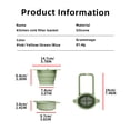 thumbnail image 3 of 1Pcs Pink Sink Food Catcher, Silicone Faucet Hanging Strainer, Collapsible & Foldable Drain Basket for Sink, Hanging Food Catcher with Faucet Clip, Easy Storage Vegetable Fruit Colander, 3 of 9