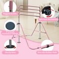 thumbnail image 4 of Ambifirner Foldable Gymnastics Set - 5-Height Adjustable Bar with Bone Development Guide, Easy 2-Step Assembly Kids Fitness Equipment for Indoor/Outdoor, 4 of 7