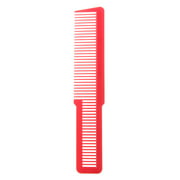 Barber Comb Flat Top Clipper Comb - Small 8" Long - Clipper Comb Red