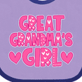 thumbnail image 4 of Inktastic Great Grandma's Girl Granddaughter Gift Girls Baby Bib, 4 of 4