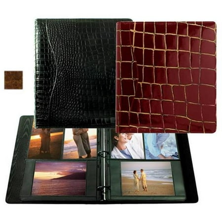 Raika VI 161 COGNAC 8in. x 11in. Combination Ring Binder Photo Album - Cognac
