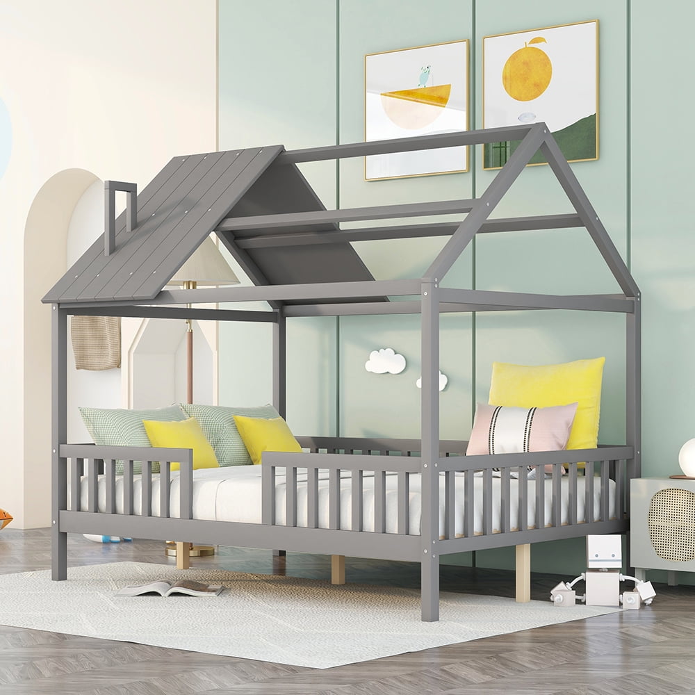 Bellemave Twin Size House Bed for Kids, Montessori Bed Frame Bellemave Twin Size House Bed for Kids, Montessori Bed Frame
