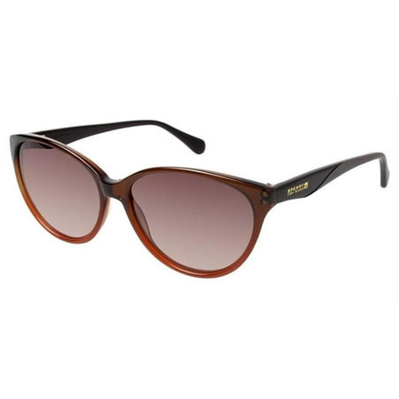Brown Grad Lens - Authentic Sperry TopSider Sunglasses Mystic C02 Coral Brown Frame Gray Lens 56MM
