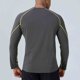 thumbnail image 4 of pstuiky Camisas casuales de manga larga para hombre, Camiseta de manga larga con cuello redondo para hombre, informal, transpirable, para correr al aire libre, de color sólido s, 4 of 8