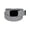 Grey, variant on CTM® Fabric Adjustable Belt with Black Buckle