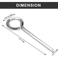 thumbnail image 2 of HUGFEGWE 12Pcs 5/32" Hex Dogging Key Standard with Full Loop, Allen Wrench Door Key for Push Bar Panic Exit Devices Crash Bar Gym door solid Metal - Black CJB91-55622, 2 of 7