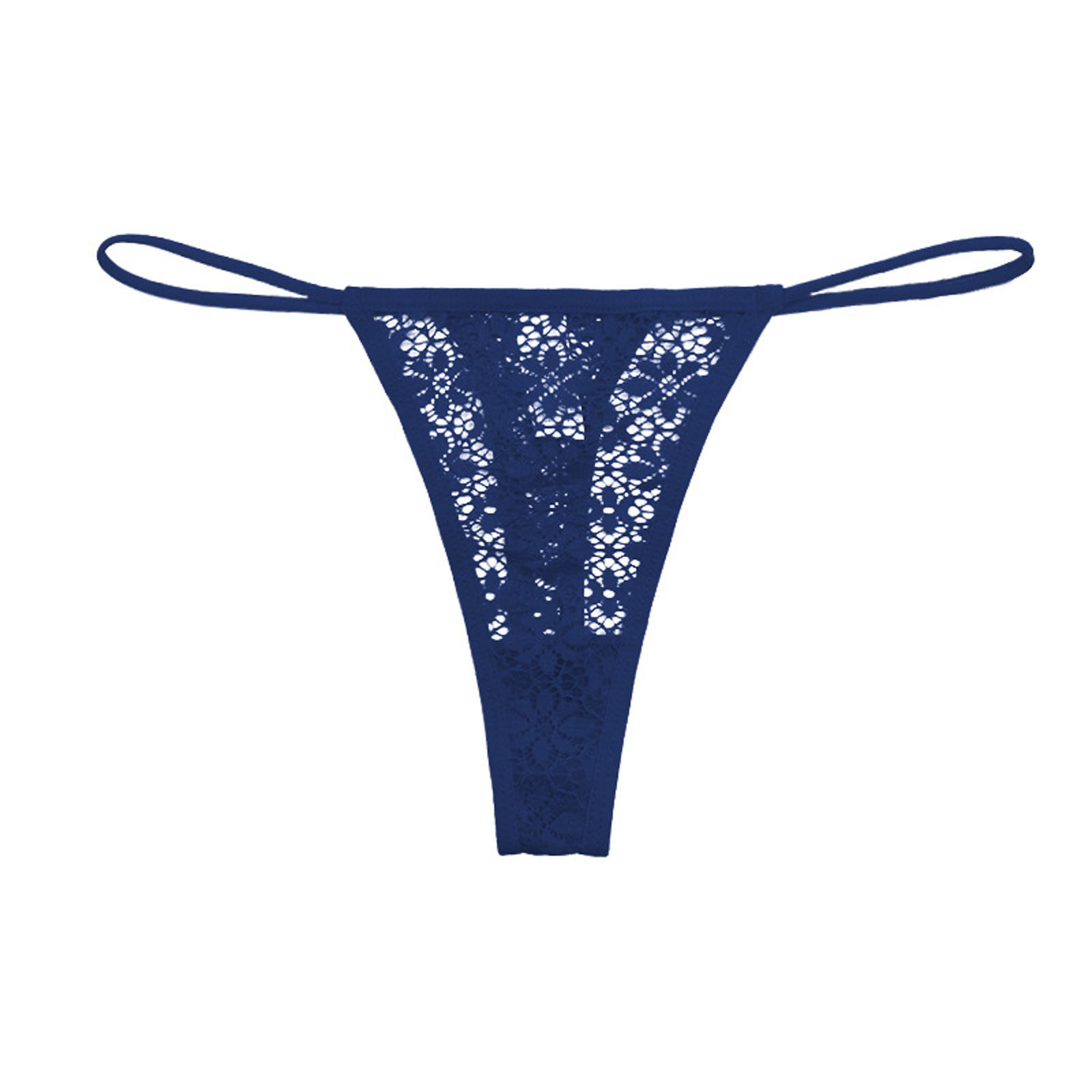 zuwimk G String Thongs For Women,Underwear for Women Frozen Silk Seamless  Panties with Silky Tactile Touch Blue,L 
