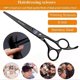 thumbnail image 4 of Tijeras de peluquería profesionales de 6 pulgadas, de acero inoxidable, con hojas de precisión y mango ergonómico, color negro., 4 of 4