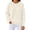 a01Beige, variant on Womens Waffle Knit Tops Long Sleeve Crewneck Relaxed Fit Drop Shoulder Shirts Business Casual Blouses Basic Shirt Navy XL