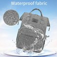 thumbnail image 4 of Diaper Bag Backpack, Waterproof Foldable Changing Bag, Multifunctional Baby Diaper Bag Backpack Graphite, 4 of 5