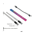 thumbnail image 1 of LEEYNEER LED Light Emitting Drumsticks 15 Colour Gradient USB Rechargeable+Switch Electronic Drumsticks for Stage Performance, 1 of 5