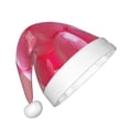 thumbnail image 2 of Fuzoiu Pink Balloon Puppy Art Print Santa Hat Christmas Hat for kids,Santa Hats with Pompom, Unisex Xmas Holiday Hat for Christmas New Year Festive Party Supplies, 2 of 6