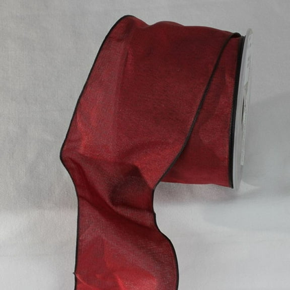 The Ribbon People Red Solid Wired Edge Ribbon 2.6" x 27 Yards